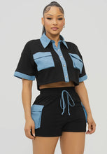 Color Block Short Set - Foxy And Beautiful Boutique