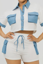 Color Block Short Set - Foxy And Beautiful Boutique