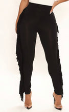 Black Fringe Pants - Foxy And Beautiful Boutique