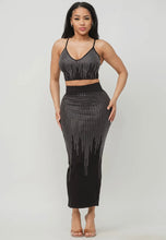 Rhinestone Maxi Skirt Set - Foxy And Beautiful Boutique