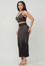 Rhinestone Maxi Skirt Set - Foxy And Beautiful Boutique