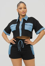 Color Block Short Set - Foxy And Beautiful Boutique