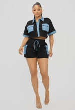 Color Block Short Set - Foxy And Beautiful Boutique