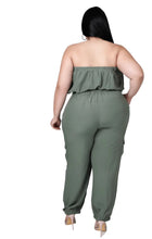 Strapless Jumpsuit - Olive - Foxy And Beautiful