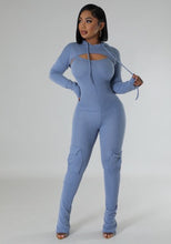Mineral Wash Jumpsuit Set - Foxy And Beautiful Boutique