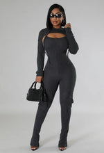 Mineral Wash Jumpsuit Set - Foxy And Beautiful Boutique