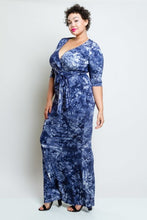 Curvy Tie Dye Maxi Dress - Foxy And Beautiful