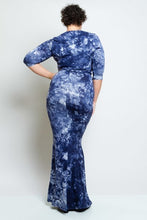 Curvy Tie Dye Maxi Dress - Foxy And Beautiful