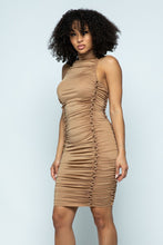 Mocha Sleeveless Midi Dress - Foxy And Beautiful
