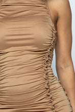 Mocha Sleeveless Midi Dress - Foxy And Beautiful