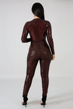 red jumpsuit