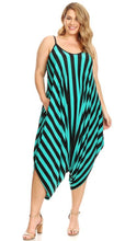 Striped Harem Jumpsuit - Foxy And Beautiful