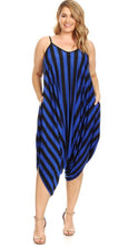 Striped Harem Jumpsuit - Foxy And Beautiful
