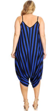 Striped Harem Jumpsuit - Foxy And Beautiful