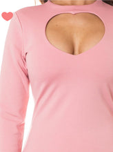 Open Heart Mini Dress - Foxy And Beautiful