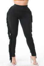 Black Fringe Pants - Foxy And Beautiful