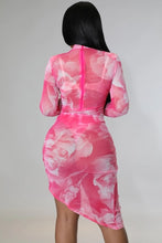 pink skirt set