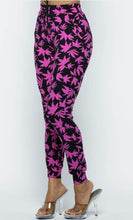 Pink Leaves Joggers - Foxy And Beautiful