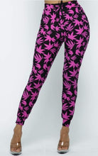 Pink Leaves Joggers - Foxy And Beautiful