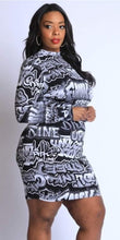 Graffiti Mini Dress - Foxy And Beautiful