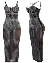 black rhinestone dress