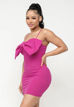 Oversized Bow Mini Dress - Foxy And Beautiful