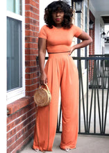 orange palazzo set