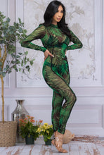 Mesh Palm Jumpsuit - Foxy And Beautiful