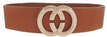Double C Rhinestone Belt - Foxy And Beautiful