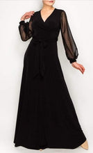 Dotted Sleeve Maxi Dress - Foxy And Beautiful