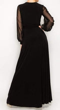 Dotted Sleeve Maxi Dress - Foxy And Beautiful