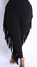 Black Fringe Pants - Foxy And Beautiful