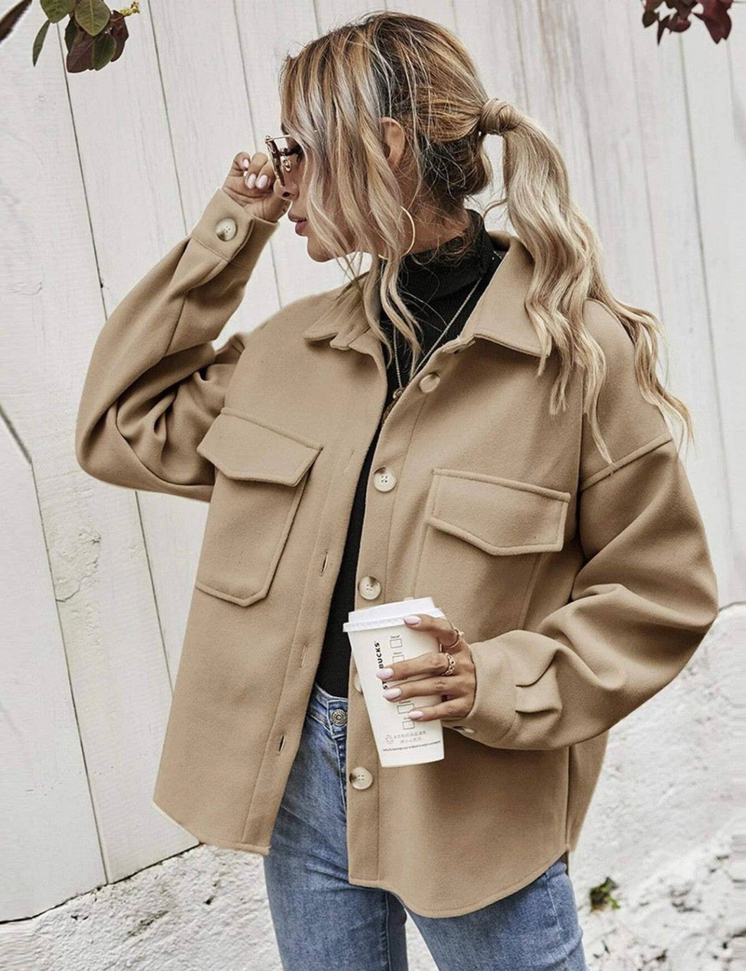 Khaki Jacket - Foxy And Beautiful