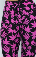 Pink Leaves Joggers - Foxy And Beautiful
