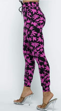 Pink Leaves Joggers - Foxy And Beautiful