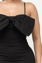 Oversized Bow Mini Dress - Foxy And Beautiful