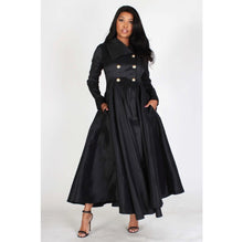 black trench coat dress