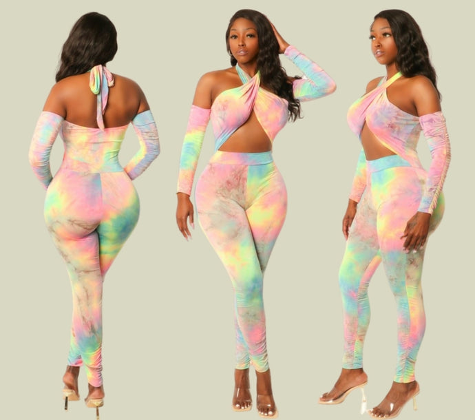 Pastel Jumpsuit - Foxy And Beautiful Boutique