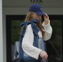 Denim Bow Jelly Tote
