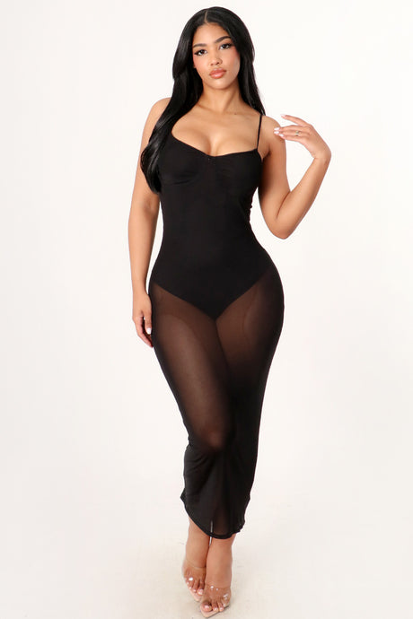 Mesh Maxi Dress