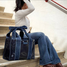Denim Bow Jelly Tote
