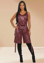 Amina Cargo Set - Burgundy - Foxy And Beautiful Boutique