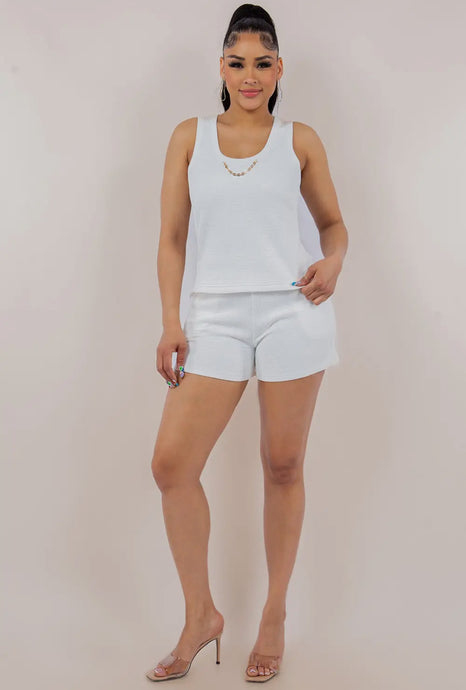 Texturized Short Set - Foxy And Beautiful Boutique