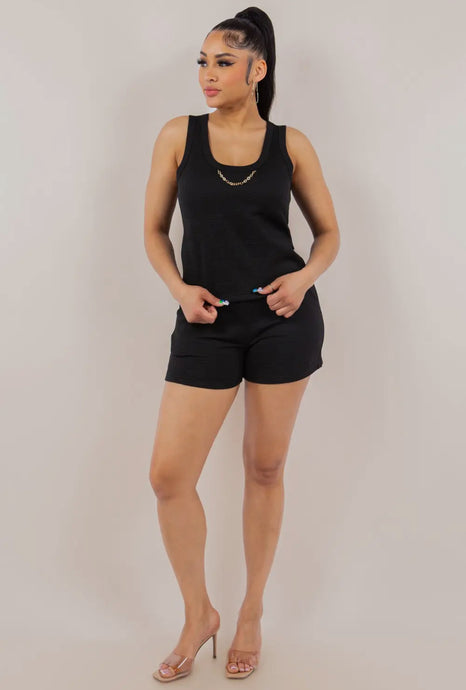 Texturized Short Set - Foxy And Beautiful Boutique