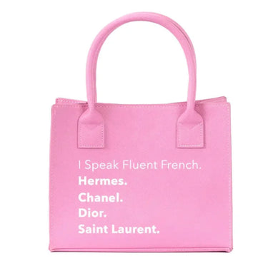 I Speak Fluent French Mini Tote - Foxy And Beautiful