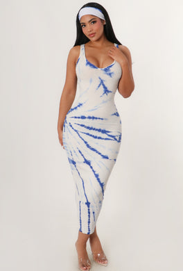 Tie Dye Maxi Dress - Foxy And Beautiful Boutique