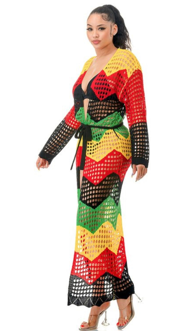Jamaican Crochet Kimono Jamaican Crochet Kimono