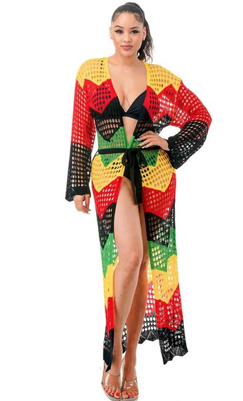 Jamaican Crochet Kimono