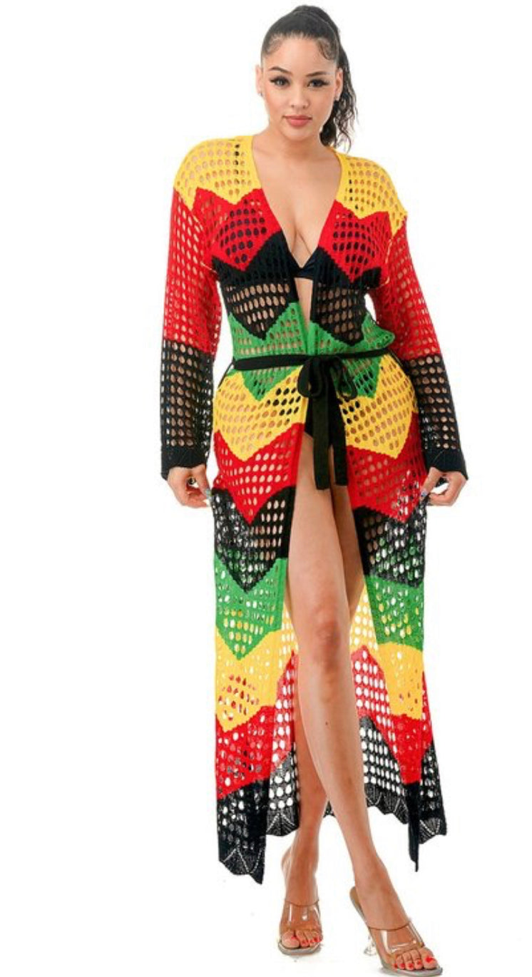 jamaican crochet dress Ruffle festival jamaican dress black short dres Neides-Boutique Can be made to your exact measurements if Hip and bust measurement is provided. Jamaican Crochet Kimono Foxy And