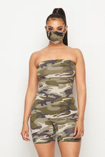 Camo Jumpsuit W/ Face Mask - Foxy And Beautiful